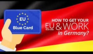 تعبيرية - شخص يحمل في يده البطاقة الزرقاء في ألمانيا