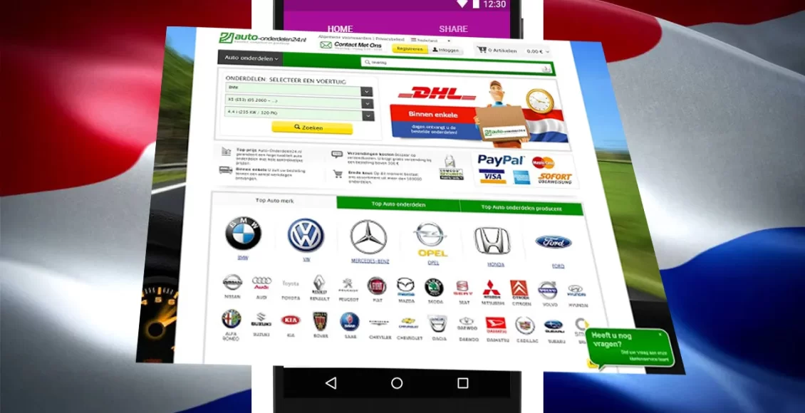 لقطة شاشة -أفضل مواقع شراء السيارات المستعملة في هولندا