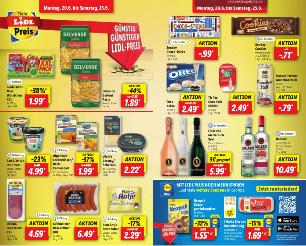 عروض متاجر ليدل Lidl في ألمانيا على كافة المواد الغذائيه