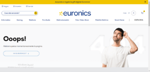 موقع Euronics للتسوق في إيطاليا