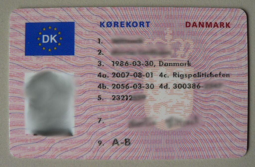 رخصة القيادة في الدنمارك