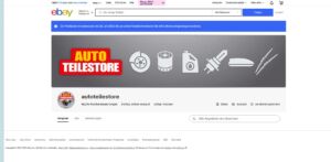 واجهة موقع Autoteilestore.de لبيع قطع السيارات في ألمانيا