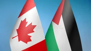 علم كندا وعلم فلسطين - الهجرة إلى كندا من فلسطين