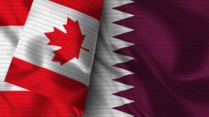 علم كندا و علم قطر - الهجرة إلى كندا من قطر