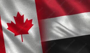 علم اليمن وعلم كندا- الهجرة إلى كندا لليمنيين