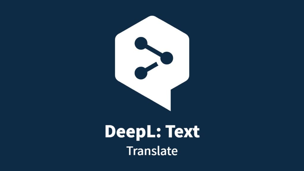لوغو تطبيق ديبل DeepL Translate للترجمة الصوتية الرقمية المجانية