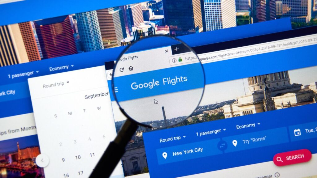 تعبيرية- الخدمات التي تقدمها منصة جوجل فلايت لرحلات الطيران